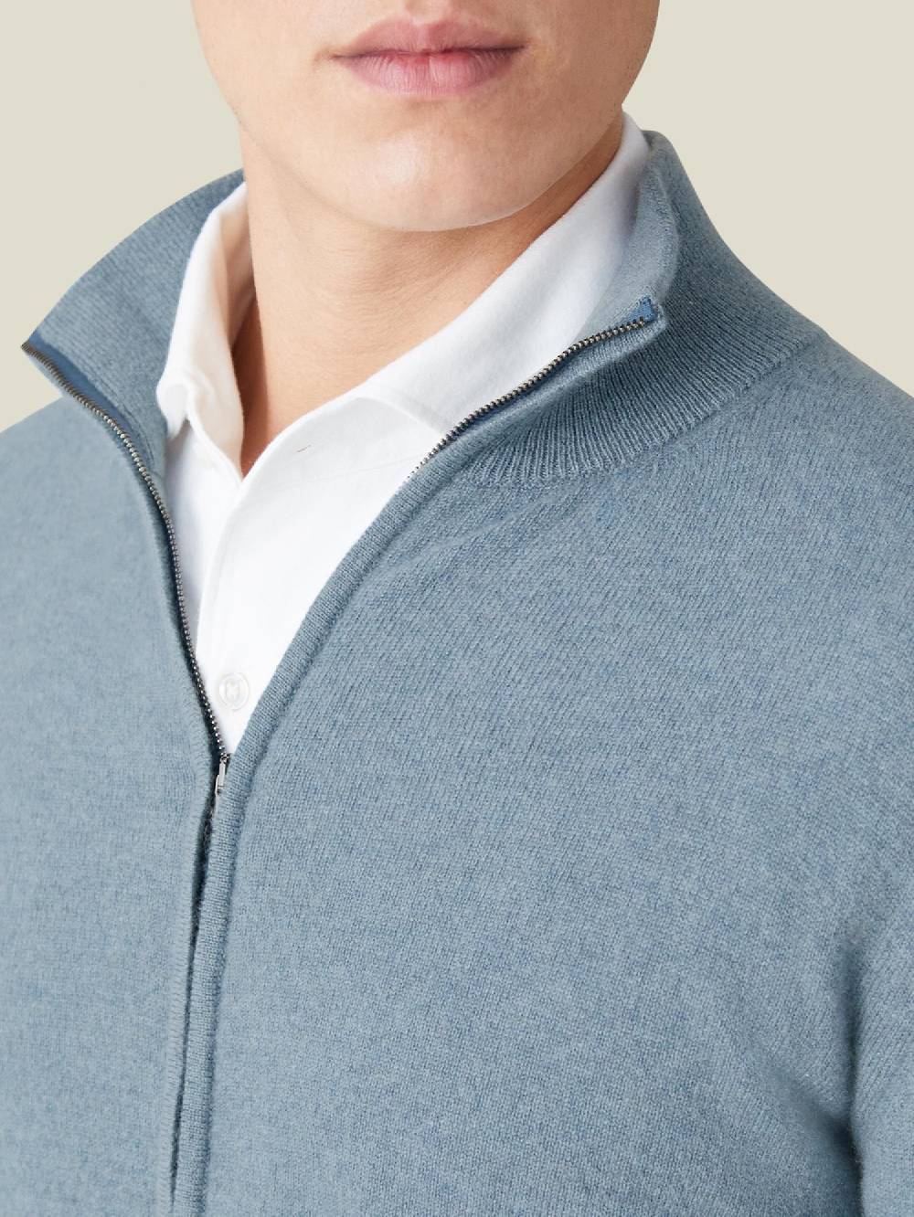 Luca Faloni Zip Cardigancashmere a 2 fili Offerte