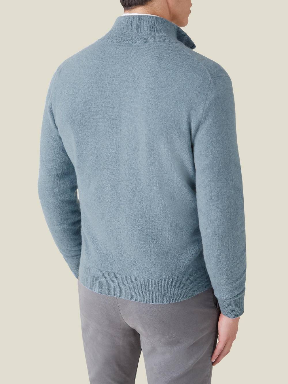 Luca Faloni Zip Cardigancashmere a 2 fili Offerte