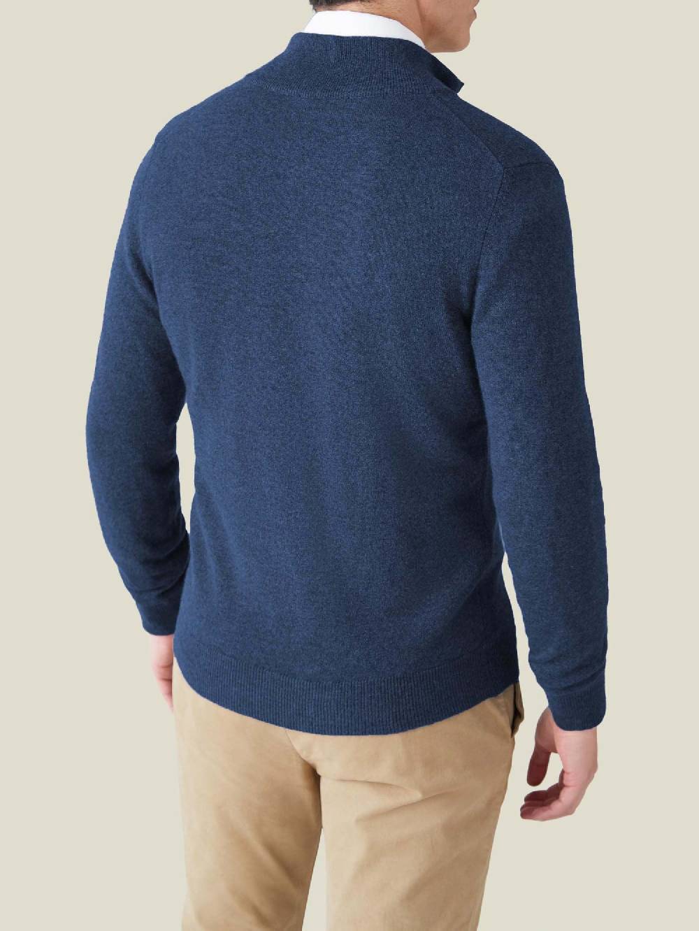 Luca Faloni Zip Cardigancashmere a 2 fili Vendita Calda