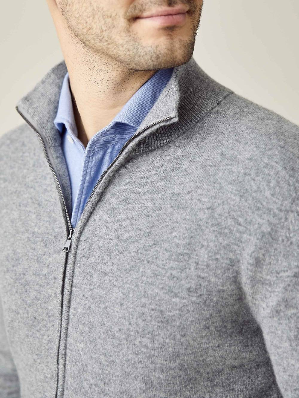 Luca Faloni Zip Cardigancashmere a 2 fili Vendita Economica