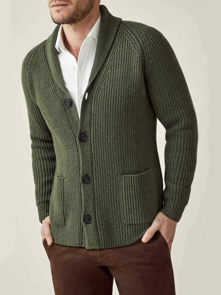 Luca Faloni Cardigan con sciallecashmere a 4 fili Promozione Limitata