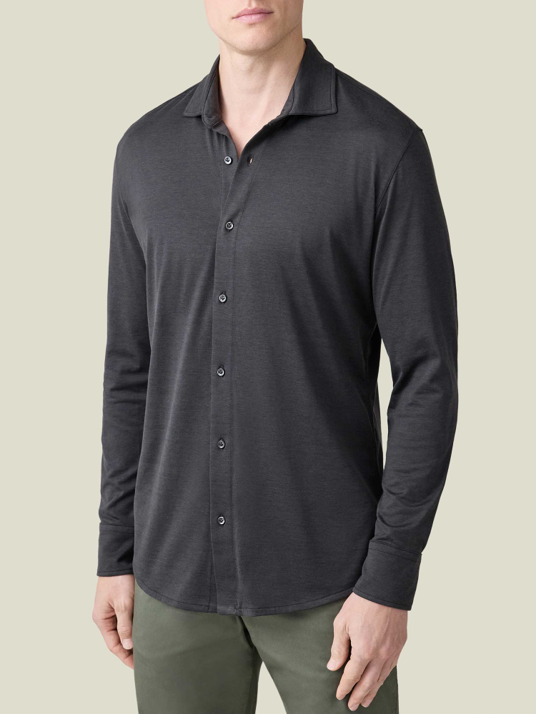 Luca Faloni Como ShirtSilk-Cotton In Vendita