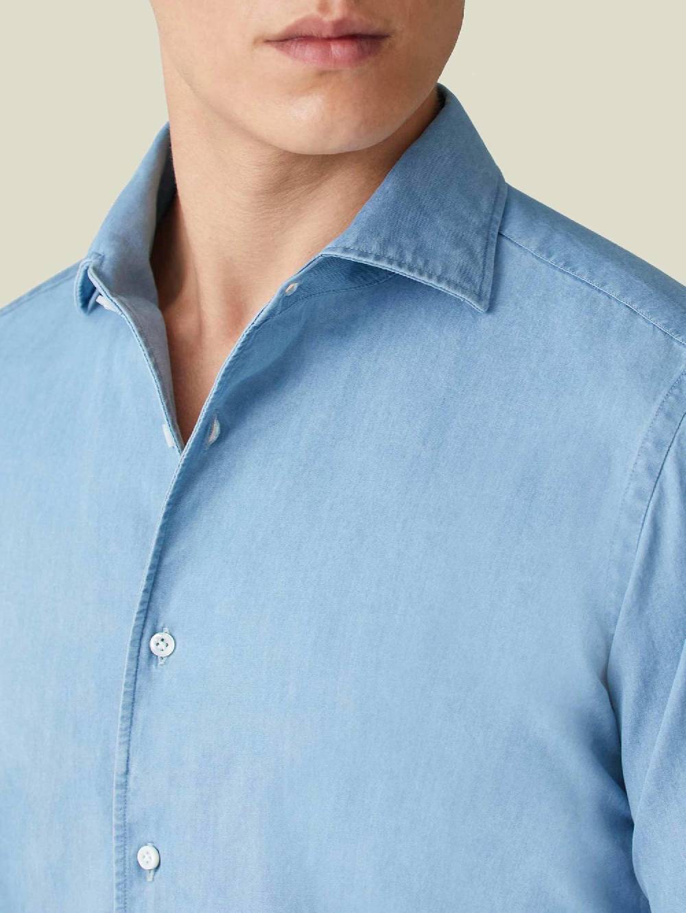 Luca Faloni camicia classicaDenim Saldi Di Fabbrica