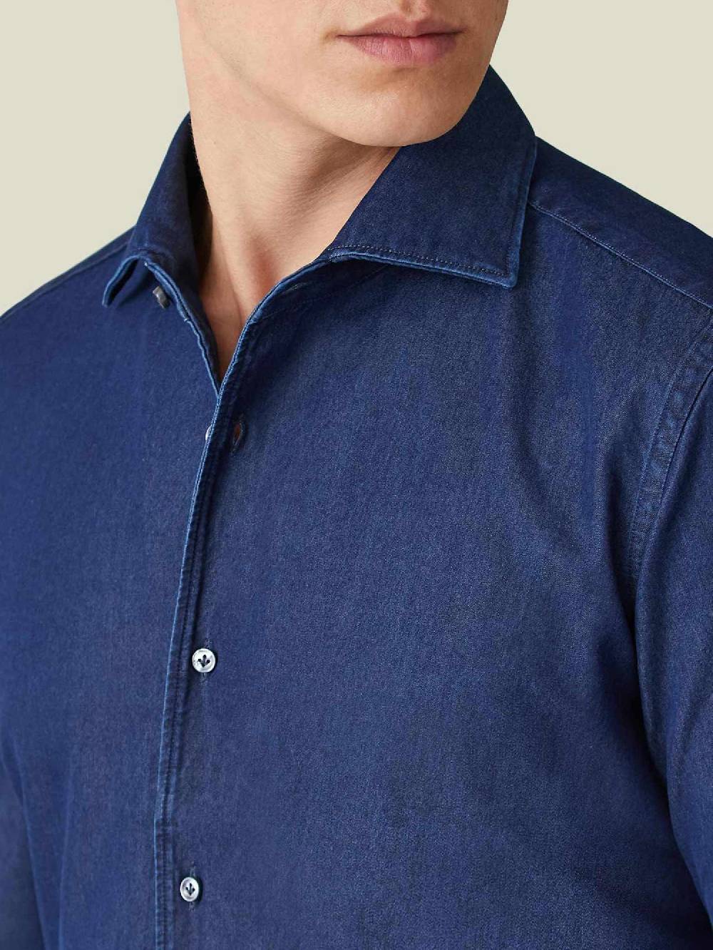 Luca Faloni camicia classicaDenim Italy