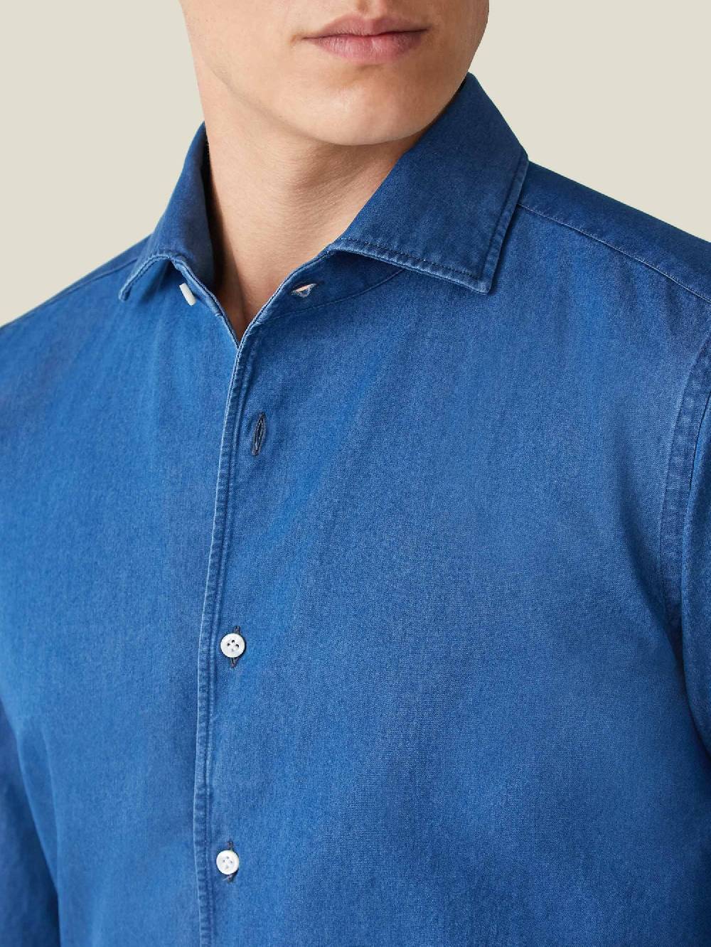 Luca Faloni camicia classicaDenim 2025