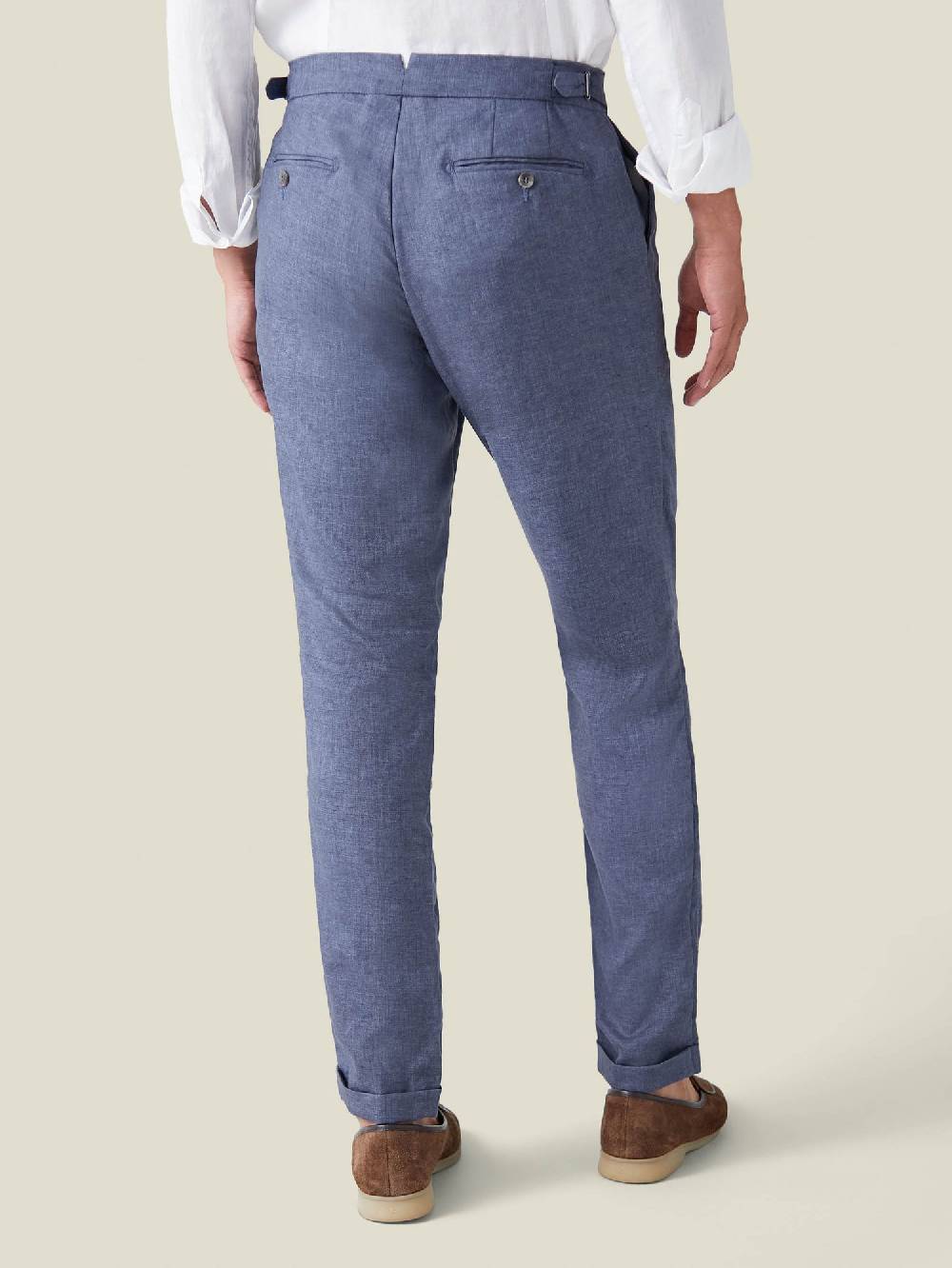 Luca Faloni Elegant TrousersLinen Qualità