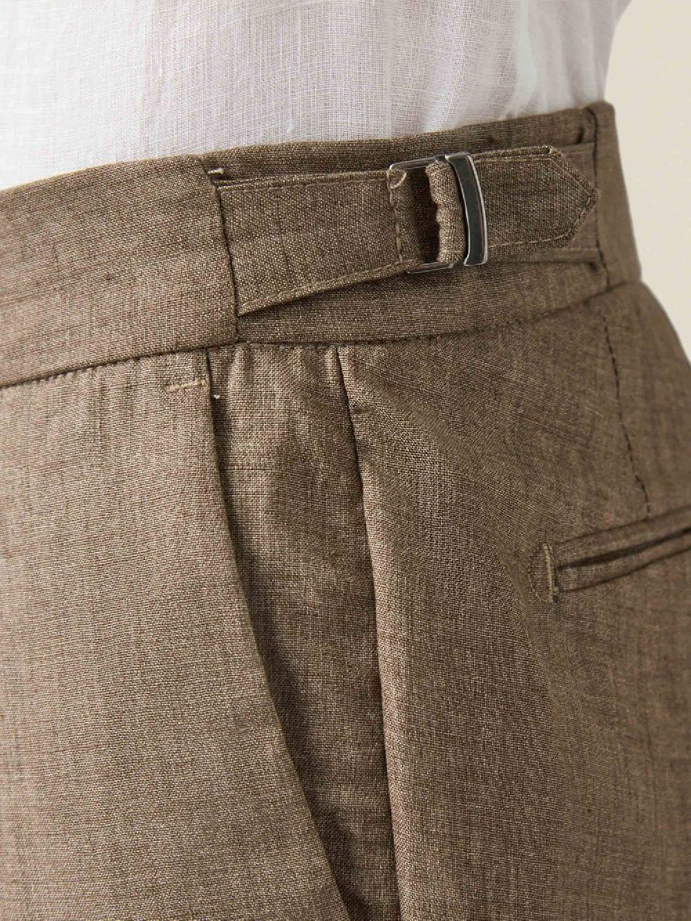 Luca Faloni Elegant TrousersLinen Pezzi Unici