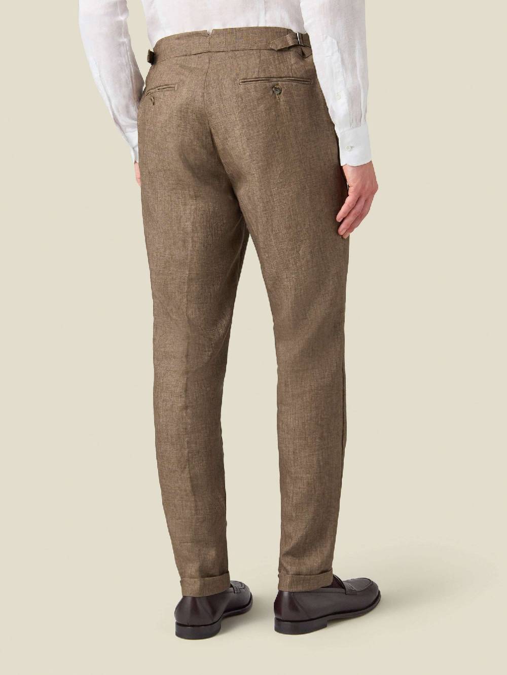Luca Faloni Elegant TrousersLinen Pezzi Unici