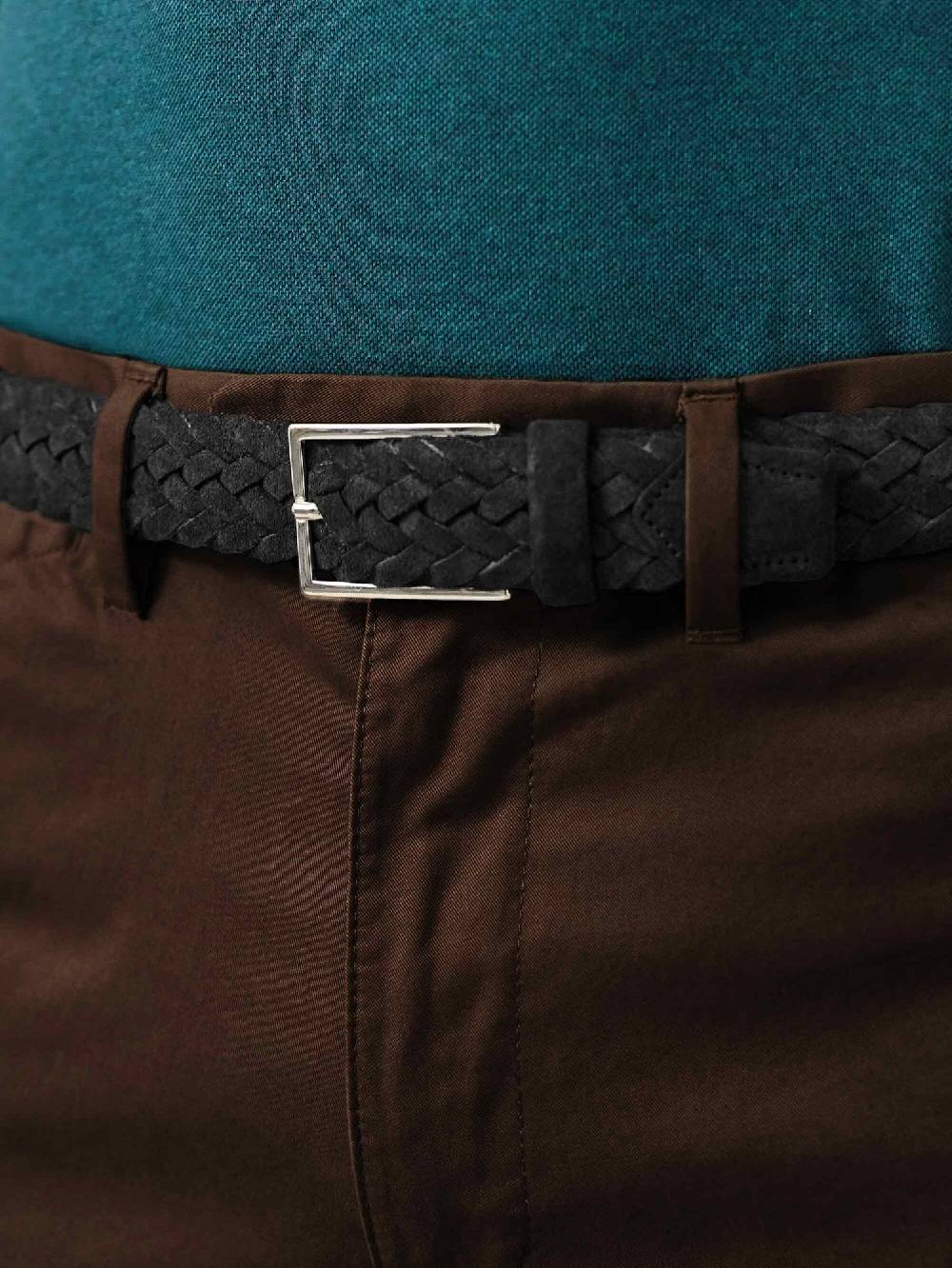 Luca Faloni Woven BeltSuede Economico