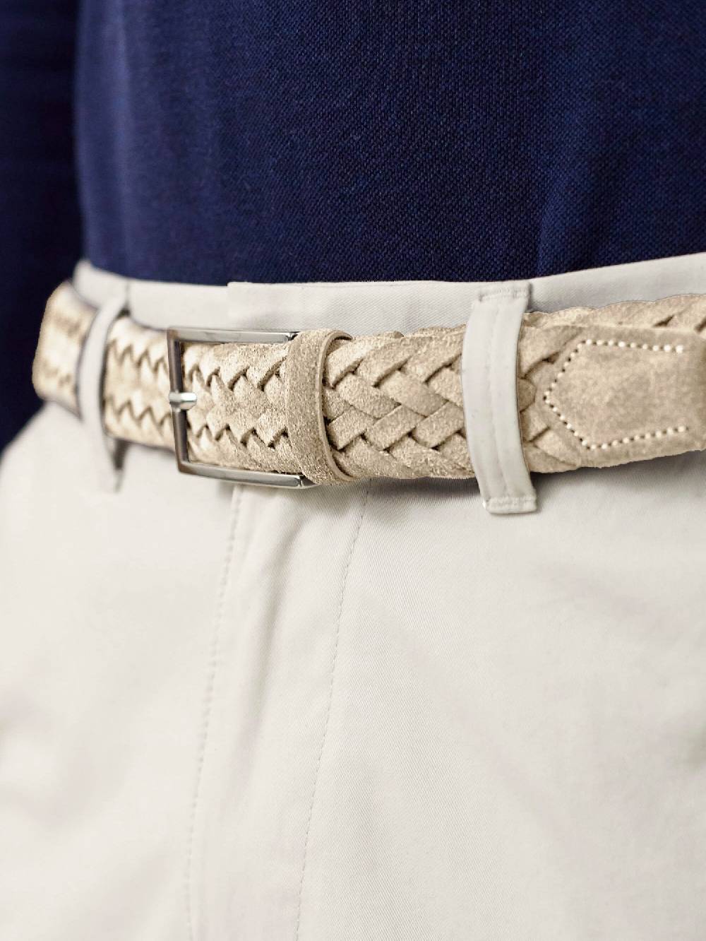 Luca Faloni Woven BeltPelle Vendita Calda