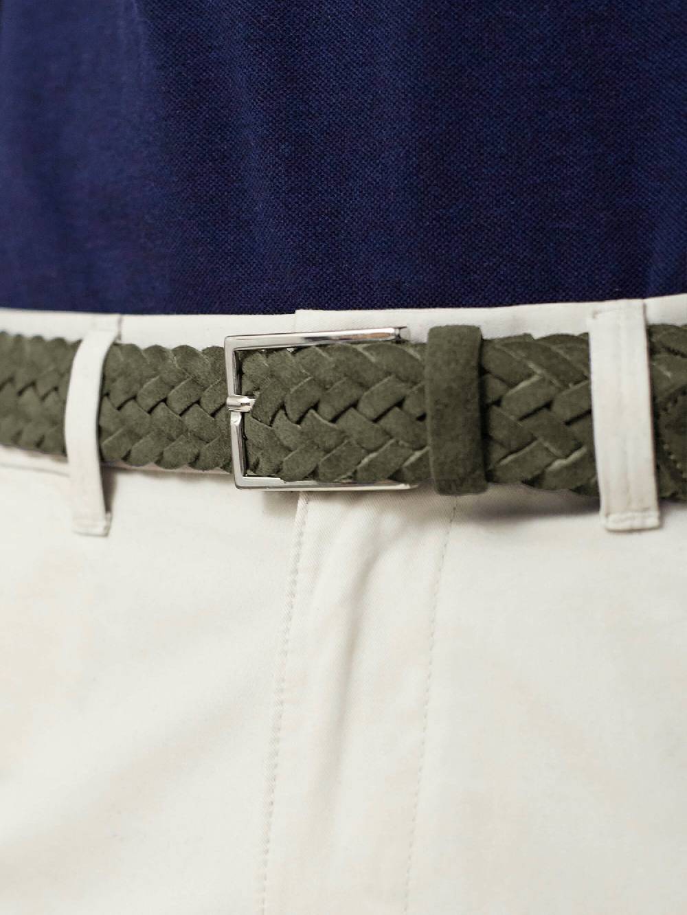 Luca Faloni Woven BeltPelle Vendita Economica