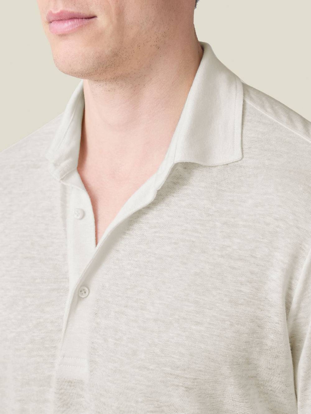 Luca Faloni Positano Polo ShirtLinen Jersey Economico