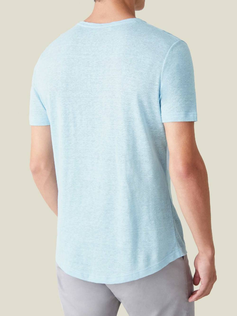 Luca Faloni T-ShirtJersey di Lino In Vendita