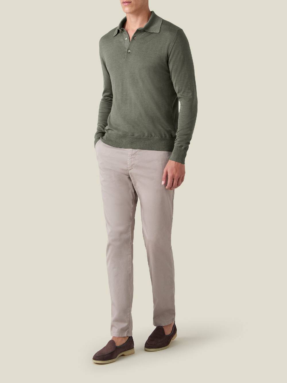 Luca Faloni Knitted PoloSeta-Cashmere Presa
