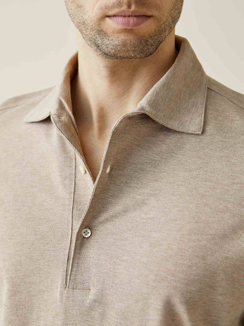 Luca Faloni Brera Polo Piqué di cotone Sconto