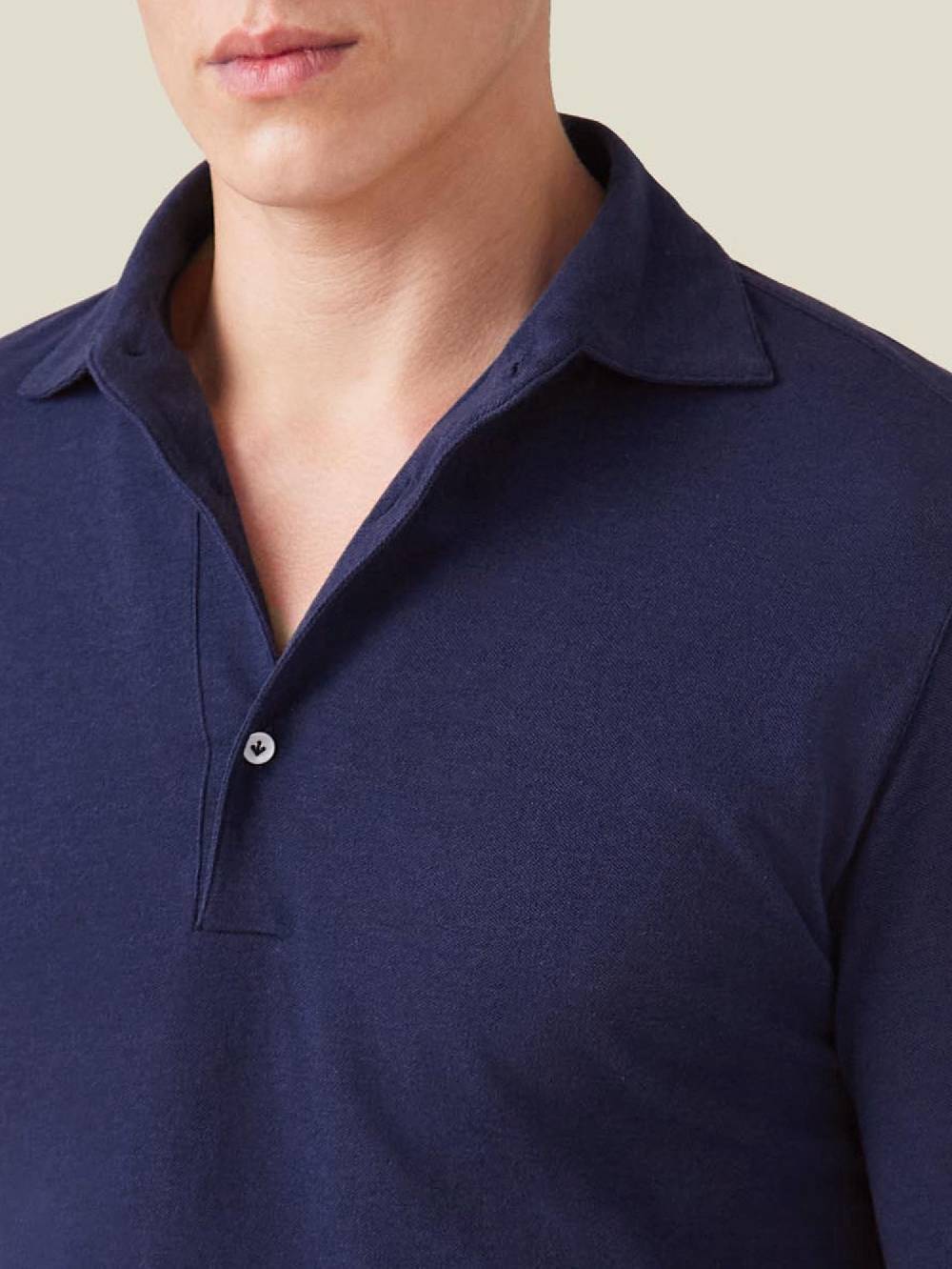 Luca Faloni Brera Polo Piqué di cotone Economico