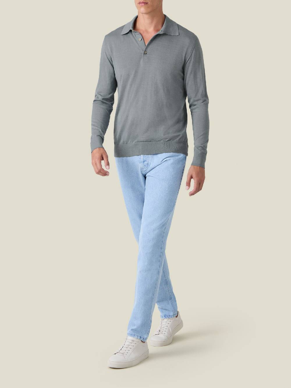 Luca Faloni Knitted PoloSeta-Cashmere Outlet