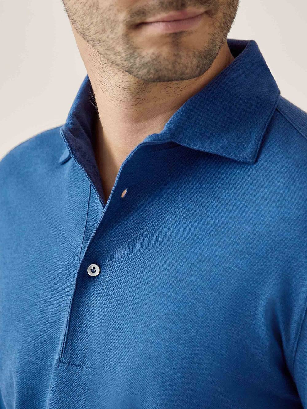 Luca Faloni Brera Polo Piqué di cotone In Vendita