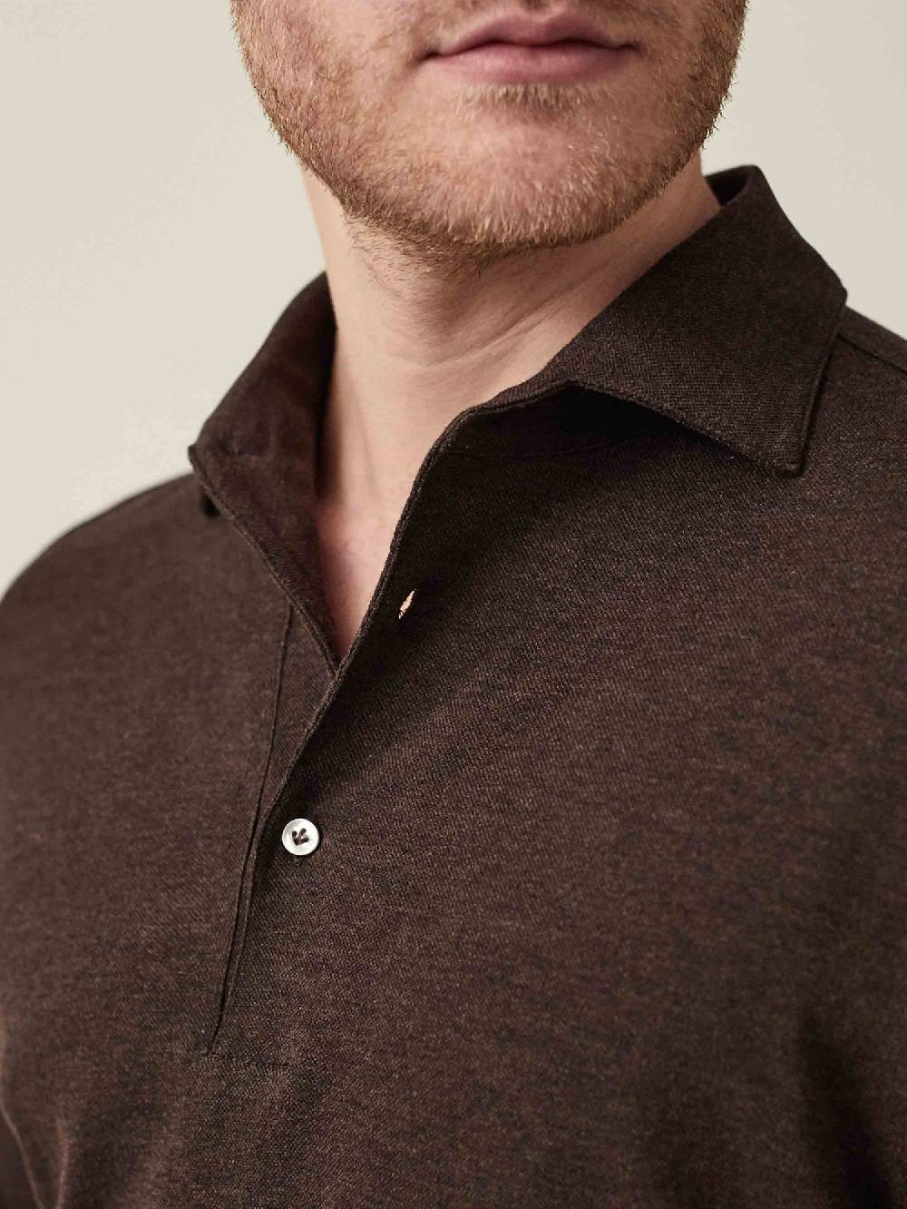 Luca Faloni Brera Polo Piqué di cotone Saldi