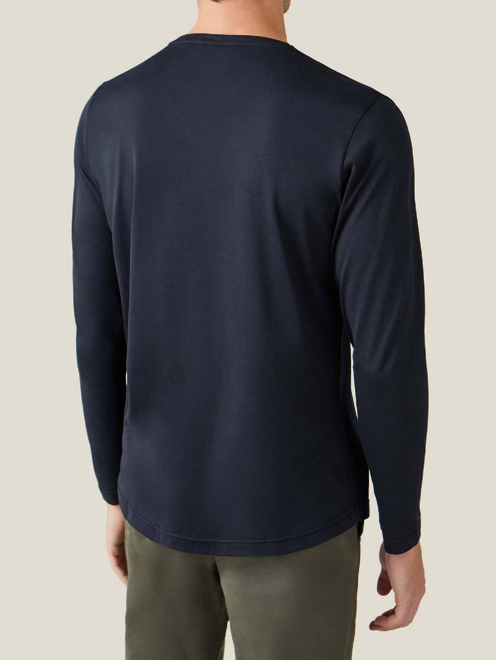 Luca Faloni T-Shirt Maniche LungheSeta Cotone Enormi risparmi