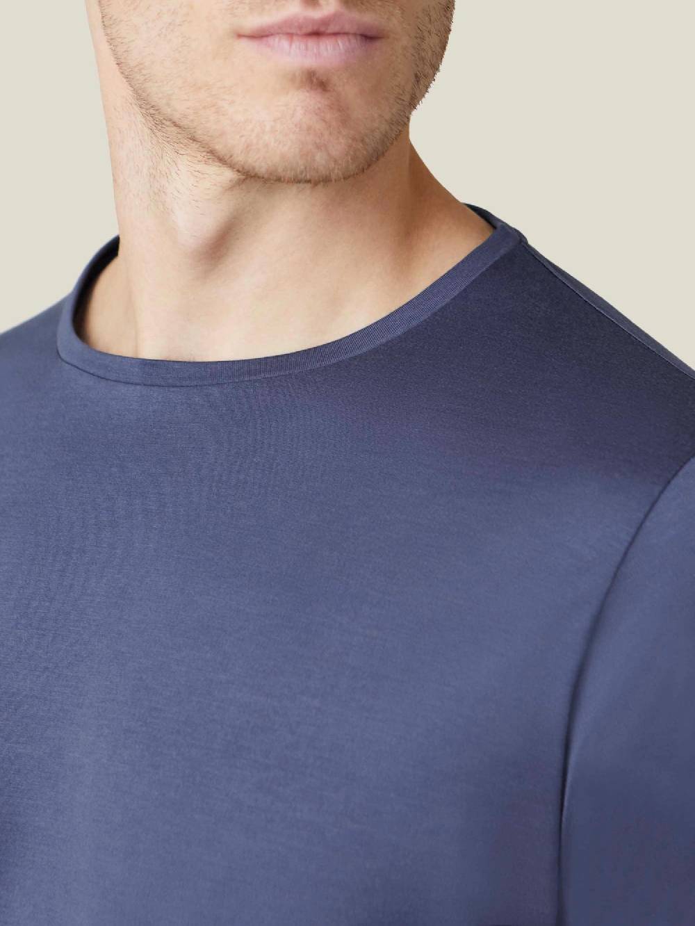 Luca Faloni T-Shirt Maniche LungheSeta Cotone Vendita Economica