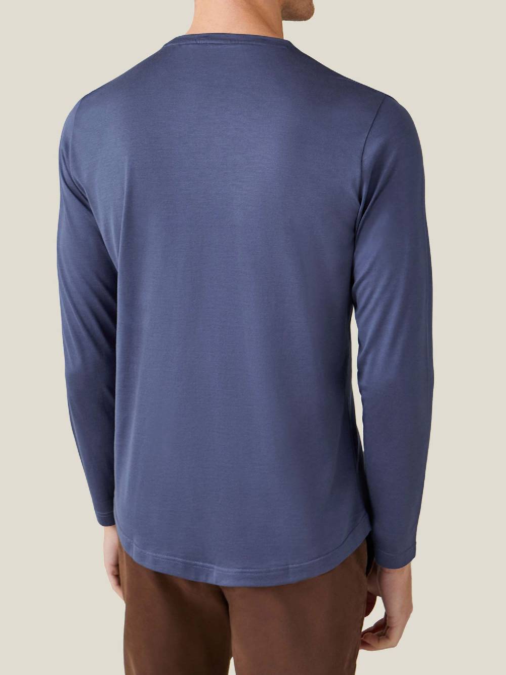 Luca Faloni T-Shirt Maniche LungheSeta Cotone Vendita Economica
