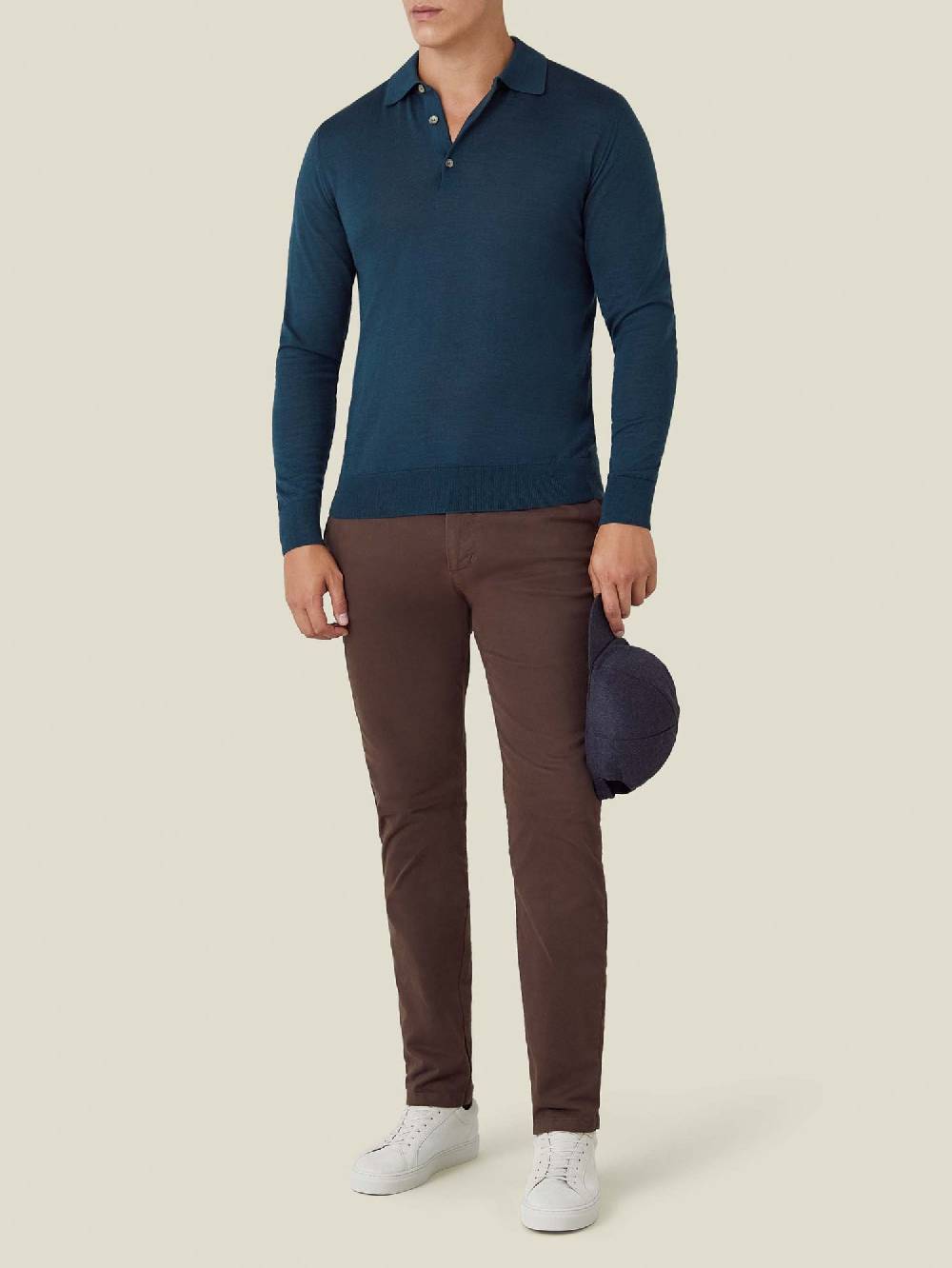 Luca Faloni Knitted PoloSeta-Cashmere Moda