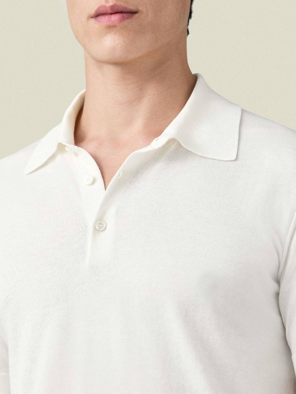 Luca Faloni Polo lavorata a magliaCotone Novità