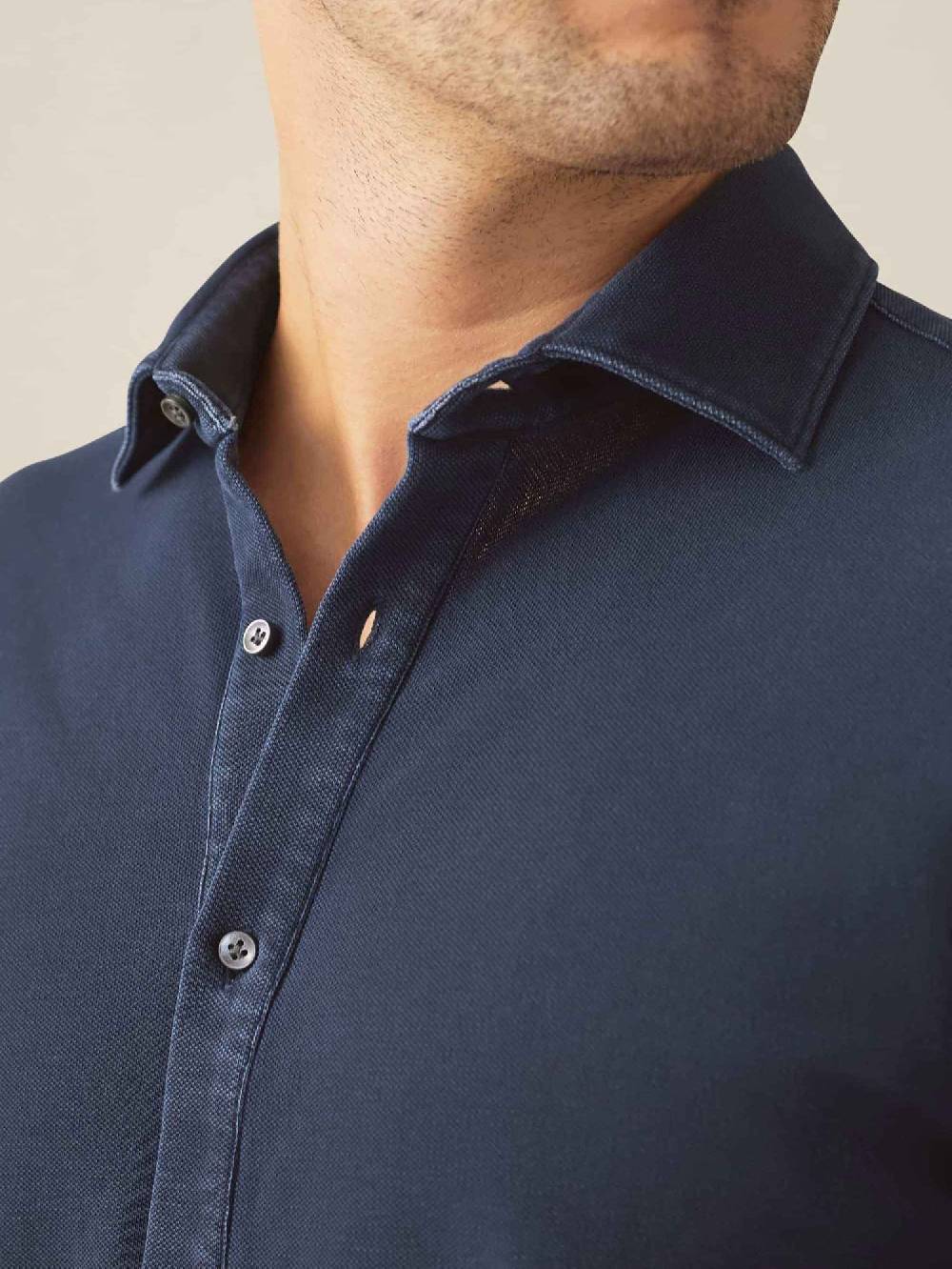 Luca Faloni Camicia SienaCotone Piqué Vendita Calda