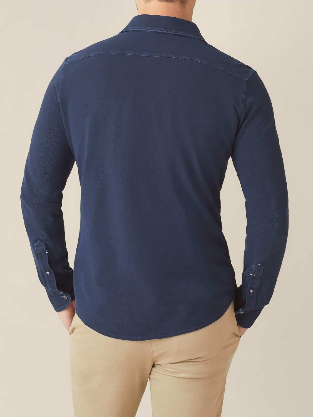 Luca Faloni Camicia SienaCotone Piqué Vendita Calda