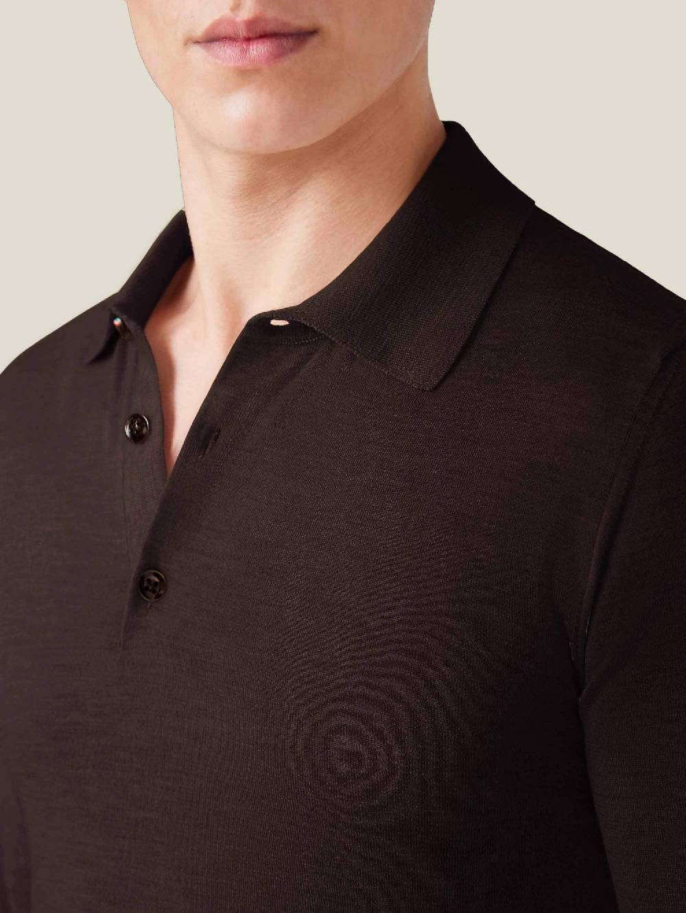 Luca Faloni Knitted PoloSeta-Cashmere Shopping Online
