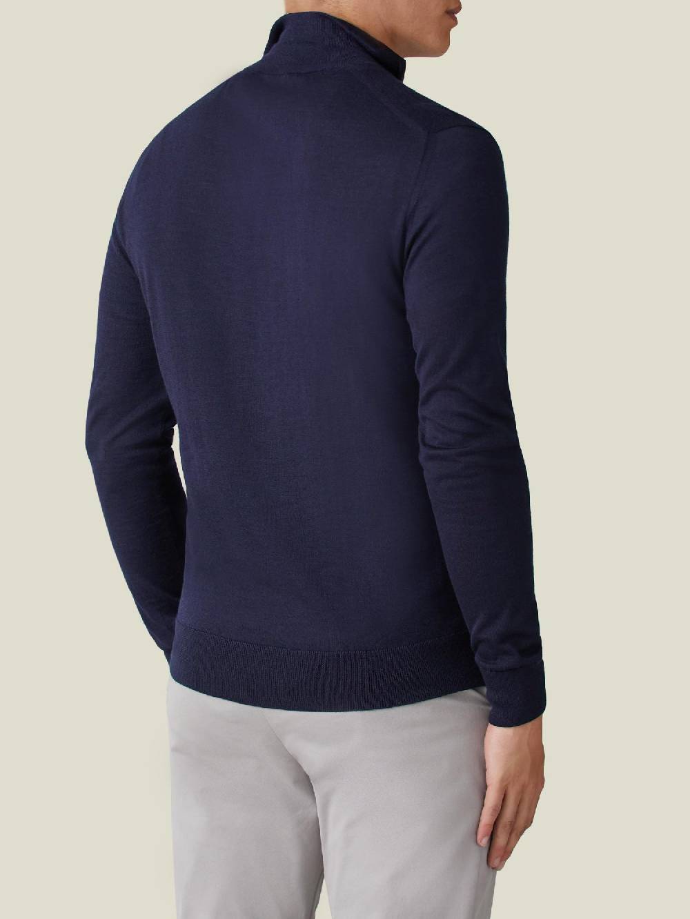 Luca Faloni Maglia con collo mezza zipSeta-Cashmere Prezzo Ridotto