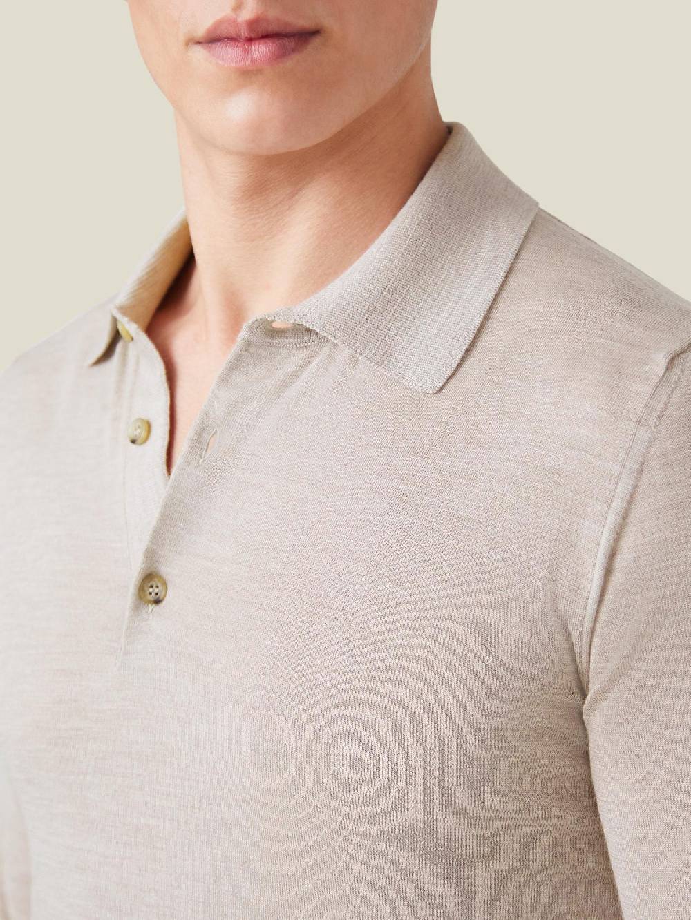 Luca Faloni Knitted PoloSeta-Cashmere Offerta