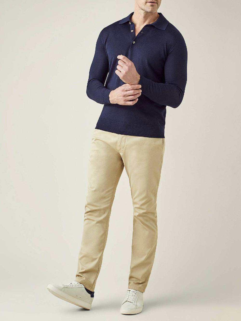 Luca Faloni Knitted PoloSeta-Cashmere Economico