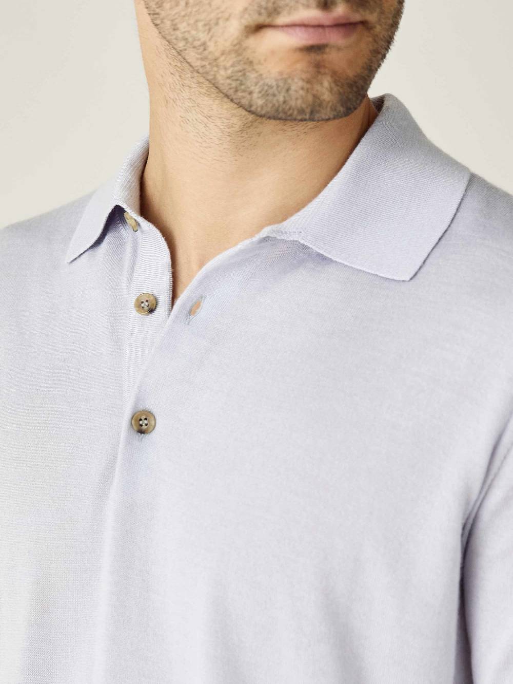 Luca Faloni Knitted PoloSeta-Cashmere Grande vendita