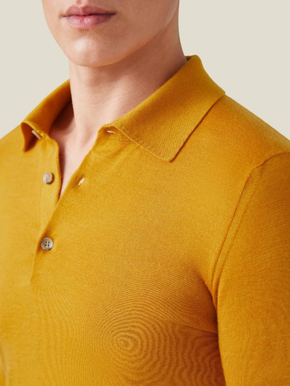 Luca Faloni Knitted PoloSeta-Cashmere Outlet