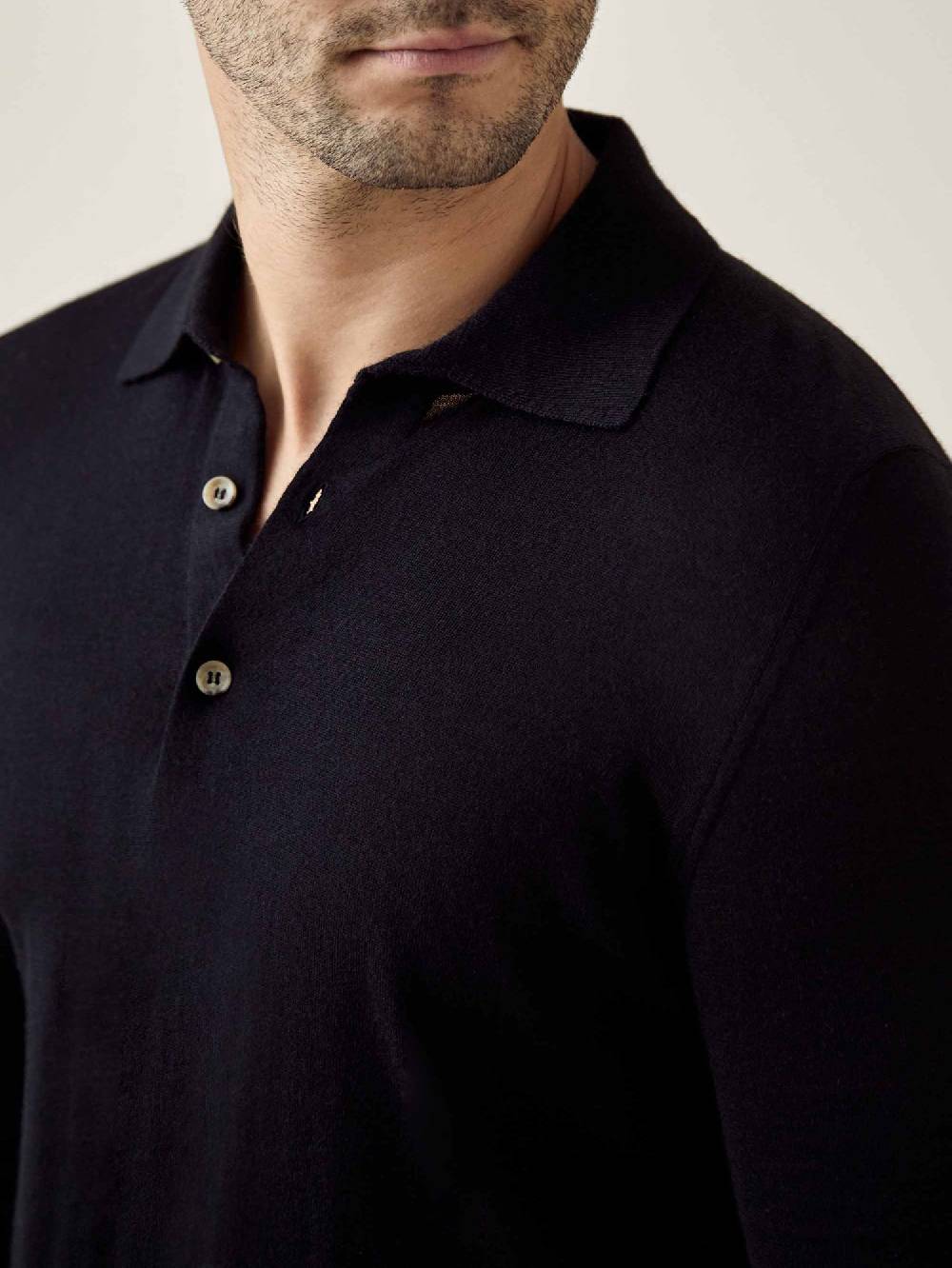 Luca Faloni Knitted PoloSeta-Cashmere Saldi