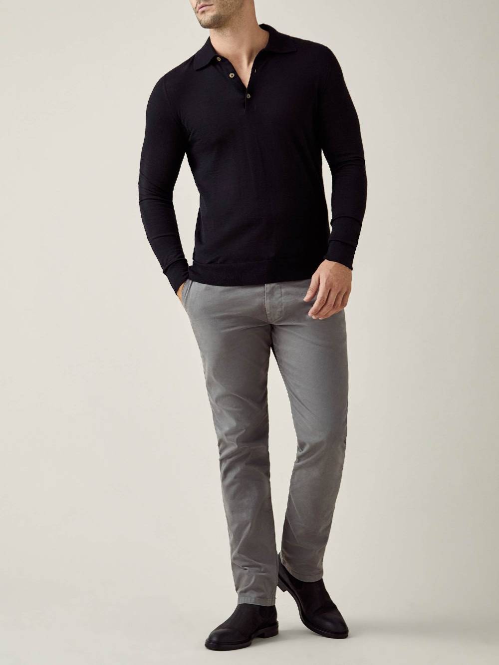 Luca Faloni Knitted PoloSeta-Cashmere Saldi