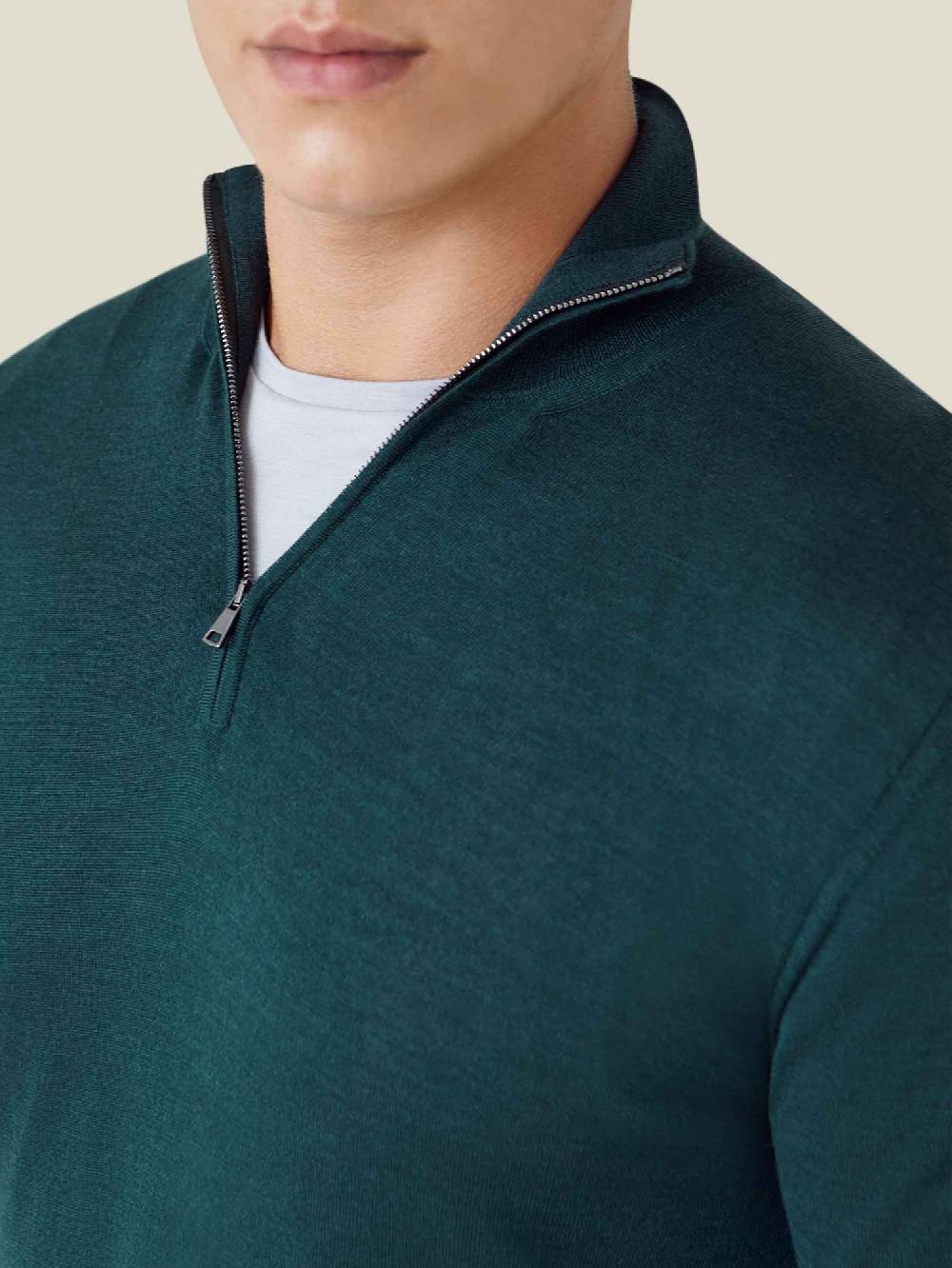 Luca Faloni Maglia con collo mezza zipSeta-Cashmere 2025