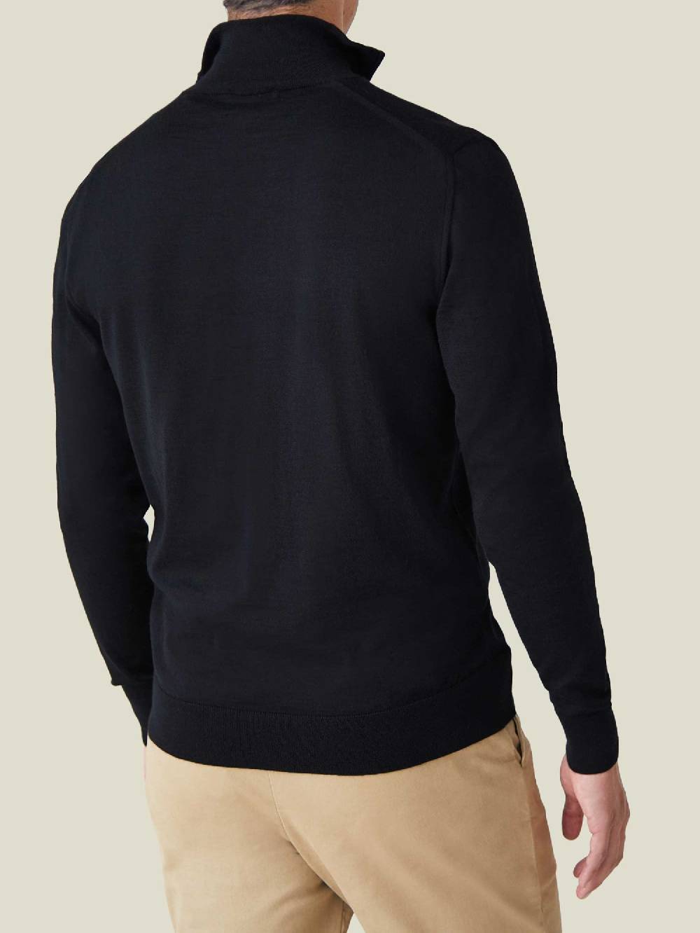 Luca Faloni Maglia con collo mezza zipSeta-Cashmere Italia