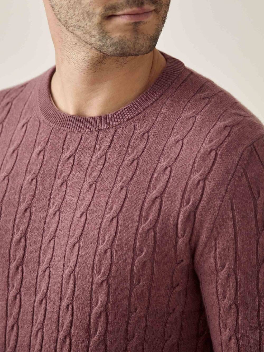 Luca Faloni Maglia a treccecashmere a 2 fili Sottocosto