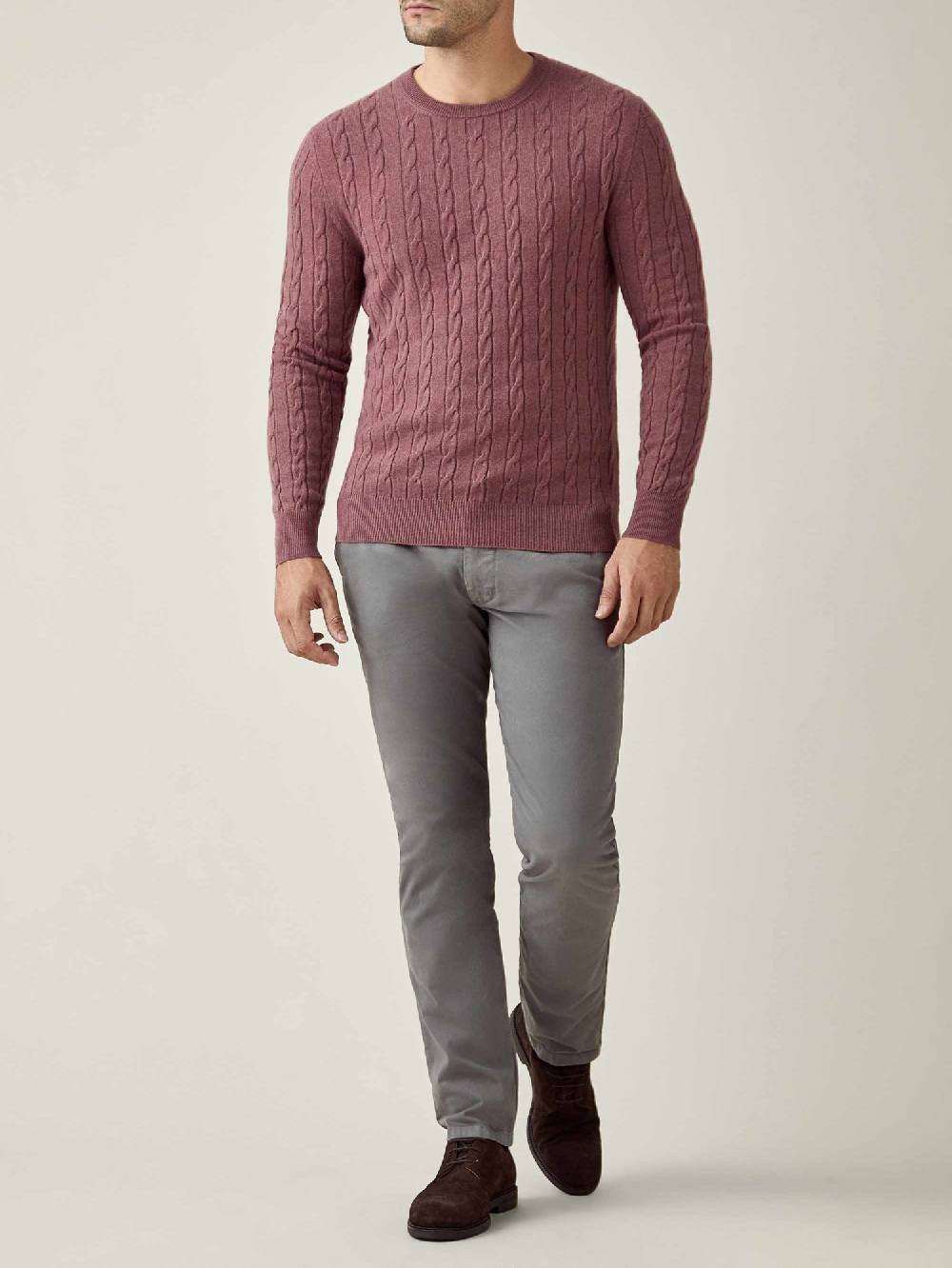 Luca Faloni Maglia a treccecashmere a 2 fili Sottocosto