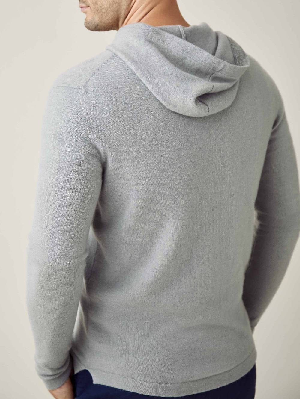 Luca Faloni Felpa con cappuccio e zipcashmere a 2 fili Online