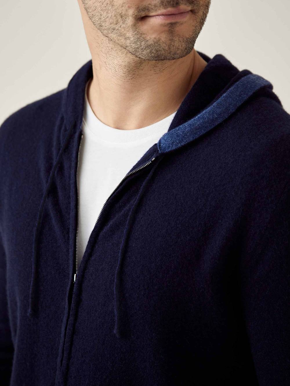 Luca Faloni Felpa con cappuccio e zipcashmere a 2 fili Discount Store per i nuovi prodotti