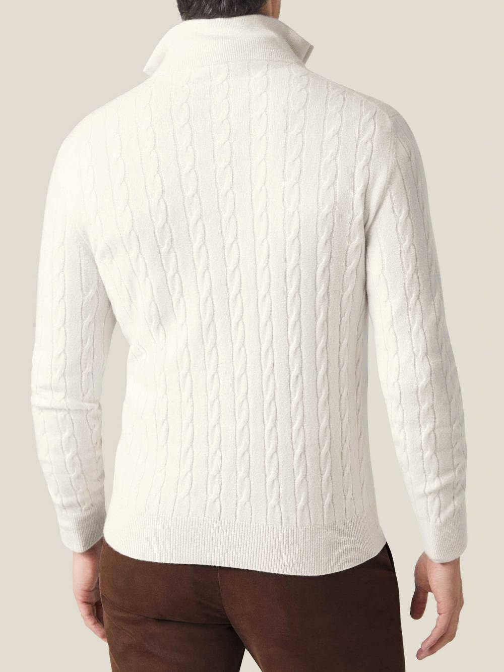 Luca Faloni maglia mezzocollo a trecce con zipcashmere a 2 fili Enormi sconti