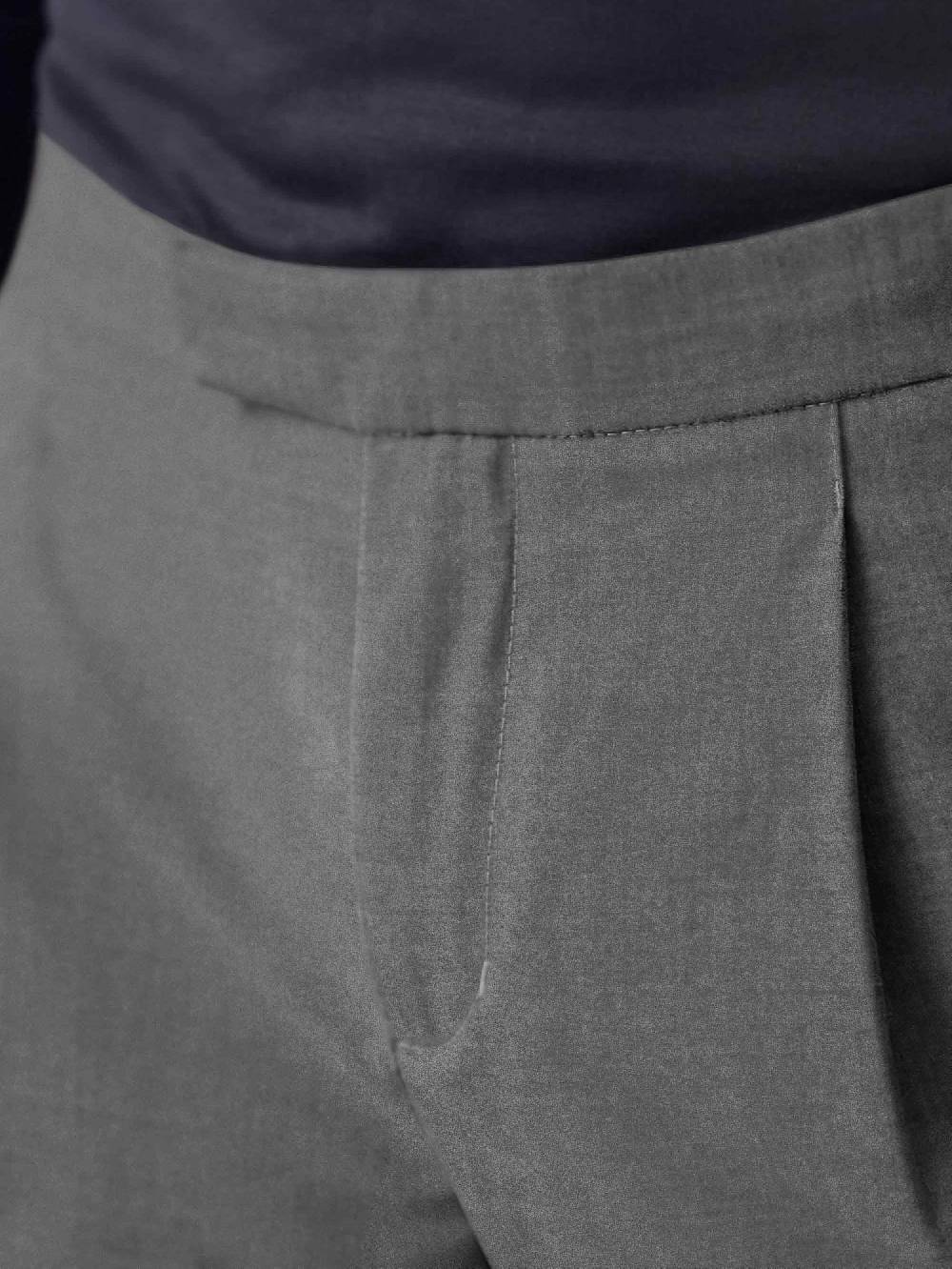 Luca Faloni Pleated TrousersVirgin Wool Italy