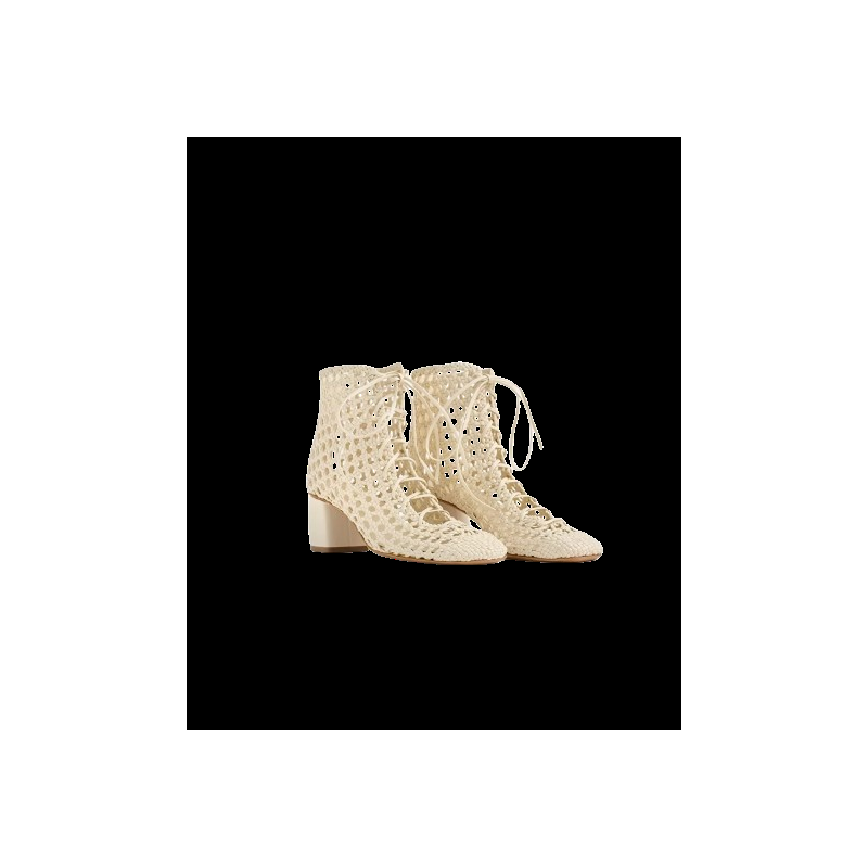 Roberto Fanella forte_forte hand-woven chic ankle boots Spedizione Gratuita