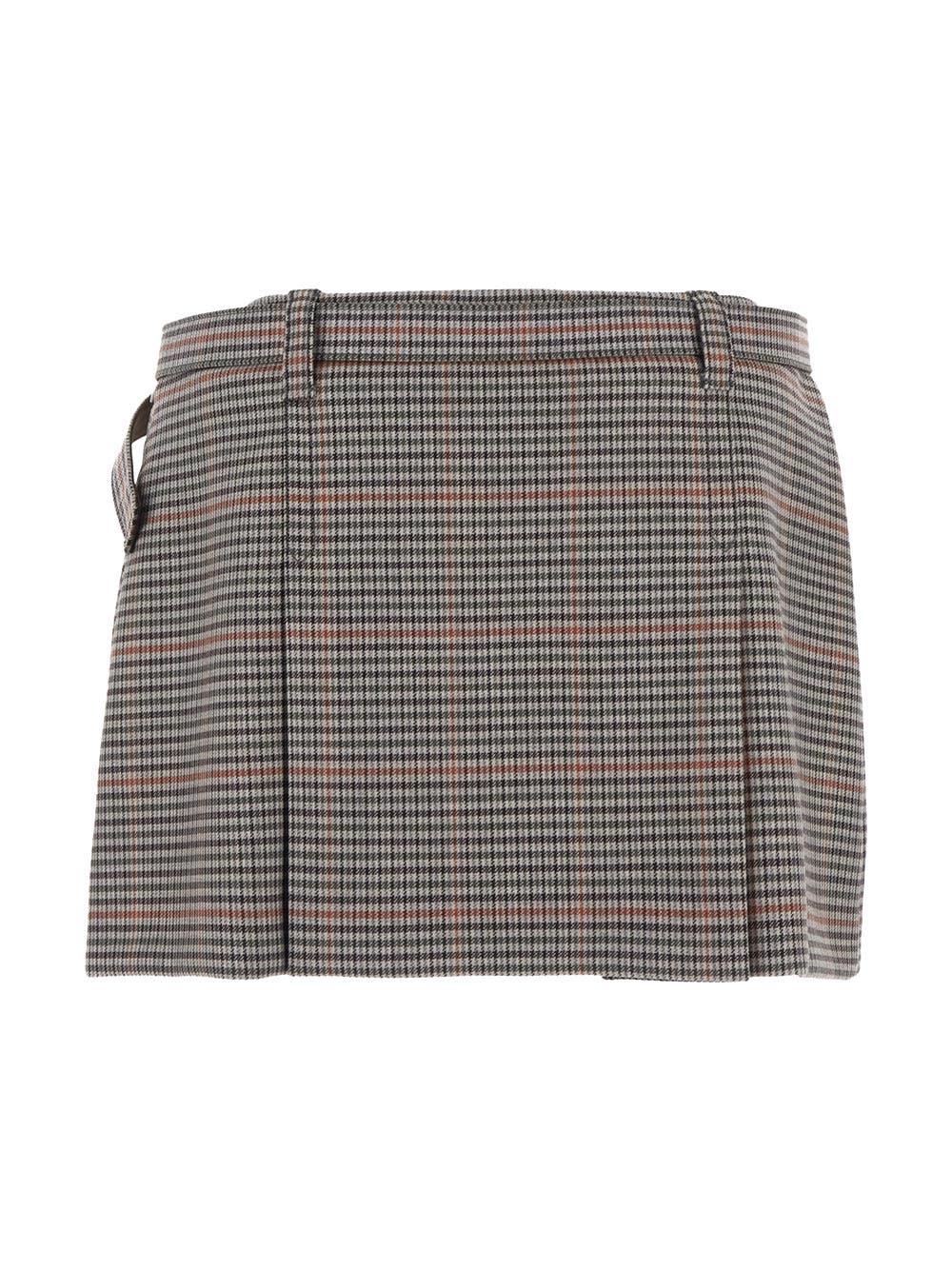 Oluxury Miu Miu Mini Skirt Vendita Calda