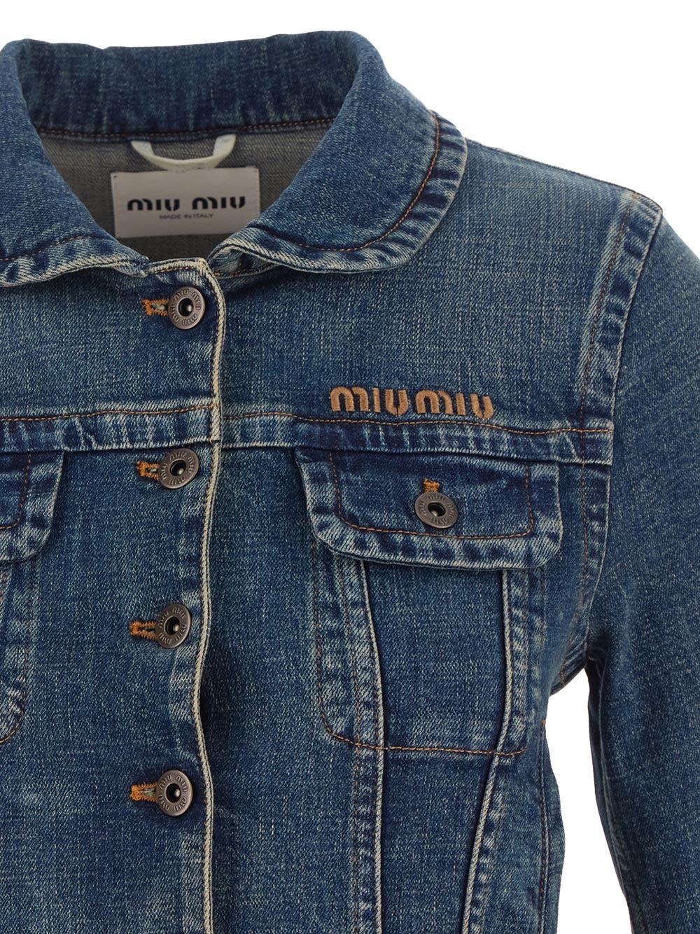 Oluxury Miu Miu Denim jacket I Più Venduti