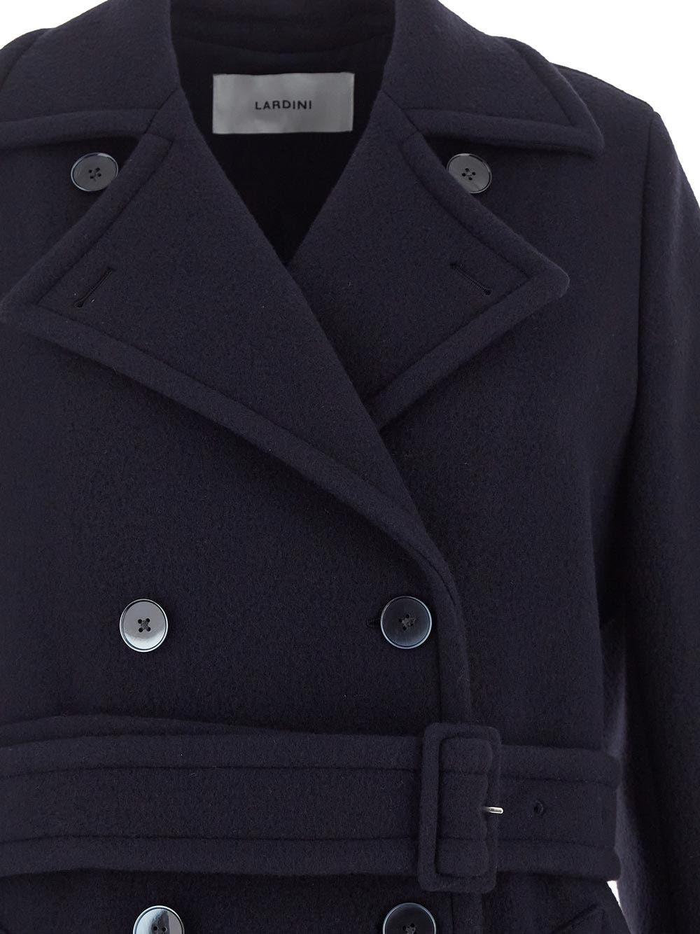 Oluxury Lardini Double breasted coat Sconto di tempo limitato